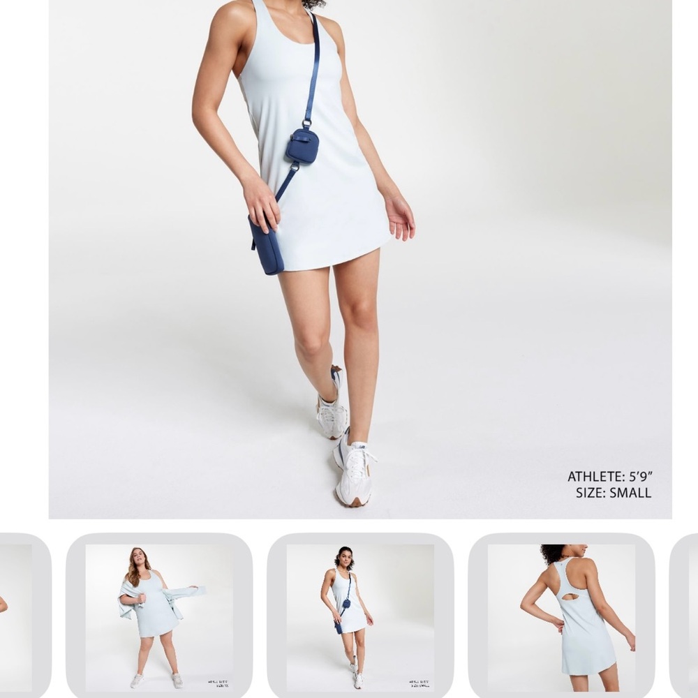 CALIA by Carrie Underwood White Racerback Tank Dress